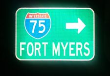 FORT MYERS Interstate 75 Florida route road sign 18x12