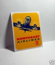 Northeast Airlines Vintage Style Decal / Vinyl Sticker, Luggage Label picture