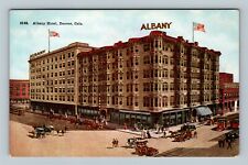 Denver CO, The Albany Hotel, Advertising Colorado c1910 Vintage Postcard picture