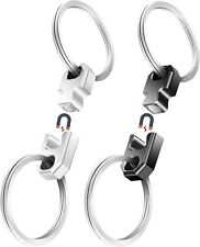 2Pack Aluminum Magnetic Quick Release Keychain Detachable & Round Corner picture