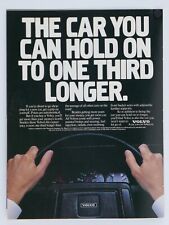 1983 Volvo Vintage Hold On To One Third Longer Original Print Ad 8.5 x 11