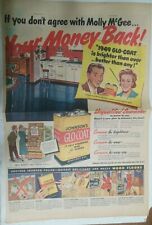Johnson's Floor Wax Polish Ad: It's Fibber McGee and Molly 1949 15 x 22 inch picture