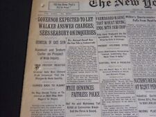1931 MARCH 23 NEW YORK TIMES - GOVERNOR EXPECTED TO LET WALKER ANSWER - NT 6672 picture