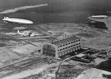 1936 Hindenburg Blimp Landing PHOTO Lakehurst NJ Airship Zeppelin First Flight picture