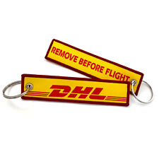 DHL Airlines RBF Woven Keyring picture