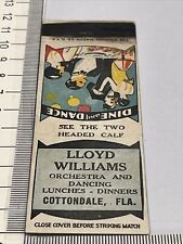 Front Strike Matchbook Cover  Lloyd Williams restaurant Cottondale, FL  gmg picture