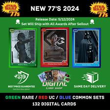 Topps Star Wars Card Trader 1977 2024 New 77s Green Rare Red UC Blue C Sets 132 picture