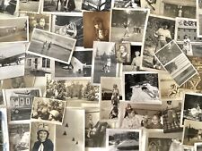 Lot Of 50 GREAT FOUND Vintage B&W Photographs Snapshots Antique Variety Booth picture