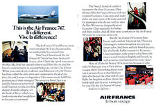 This is the Air France Boeing 747 It's diffferent - Vive la difference Ad 1970 picture