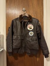 USN G-1 Leather Jacket Cagleco AER, 1950s Original Great Condition Size 40 picture