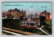 Milwaukee WI-Wisconsin, The Milwaukee Hospital, Rectory Vintage c1919 Postcard picture