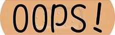 10in x 3in Oops Bandage Vinyl Sticker Funny Car Truck Vehicle Bumper Decal picture