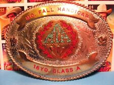 Hand Made 1992 MTA TROPHY Shooting 16 YD Class A Hand Engraved Belt Buckle  picture