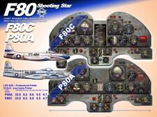 F80 AND T33 SHOOTING STAR COCKPIT instrument panel CDkit picture