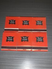 6 Rock Island Railroad Matchbooks Full. picture