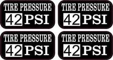 2in x 1in Tire Pressure 42 PSI Vinyl Stickers Car Truck Vehicle Bumper Decal picture