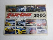 2003 Turbo Magazine Pinup Calendar USED  picture