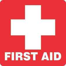 5x5 Red First Aid Magnet Magnetic Medical Emergency Safety Business School Sign picture