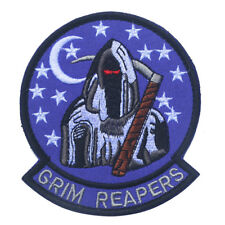 USAF F-111 Stealth Fighter Test Squadron Area 51 Grim Reapers Hook Patch Blue picture