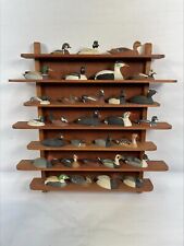 30 pcs Great North American Miniature Franklin Mint Ducks with Wooden Rack picture