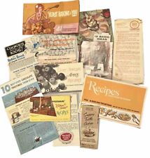 Vintage Recipe Cooking 11 Booklets & Flyers Advertising 1950s-1970s Ephemera picture