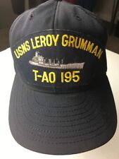 USNS Leroy Grumman T-AO 195 Cap Hat Enlisted Vintage picture