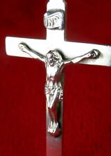Carmelite Nun's Vintage Classic Style Sterling Silver Rosary Cross Crucifix picture