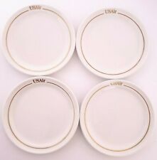 Vintage USAir 5 Inch Plates Gold Rimmed Mayer China Made in USA - Set of 4 picture
