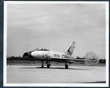 USAF TACTICAL FIGHTER FORCE F-100 SUPER SABRE LANDS SAFELY 1960s ORIG Photo Y 83 picture