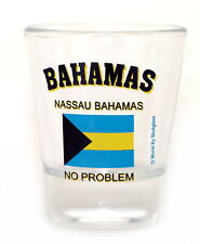 NASSAU BAHAMAS NO PROBLEM SHOT GLASS SHOTGLASS picture