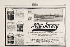 1929 Print Ad New Jersey Paint Works Boats Tops & Bottoms Yacht Jersey City,NJ picture