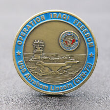 US Military USS Abraham Lincoin CVN-72 Operation Iraqi Freedom Challenge Coin picture