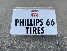 Vintage Phillips 66 Tires Porcelain Tire Stand Advertising Old Car Collectible picture