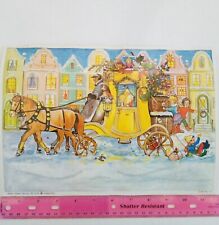 Vintage West Germany Christmas Advent Calendar Stuttgart Rohr 8 x 11 in picture