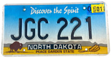 Vintage North Dakota 2001 Auto License Plate Garage Man Cave Pub Decor Collector picture