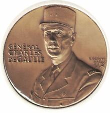 1944 GENERAL Charles de Gaulle MEDAL-   LIBERATION OF PARIS - RARE picture