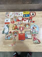 Vintage Lot Of 23 Die Cut Valentines Day Cards picture