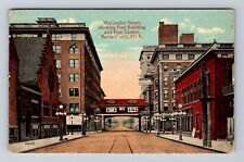 Battle Creek MI-Michigan, McCamley St, Post Building, Vintage c1915 Postcard picture