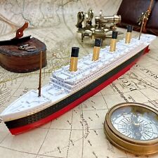 12” RMS Olympic Model, Titanic Toy, Unsinkable Titanic Gift, Titanic Necklace picture