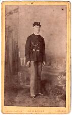 Cdv.Lausanne.Vaud.Switzerland. Military.Soldier.Photo Philippe Bruder.Albuminée.1875. picture