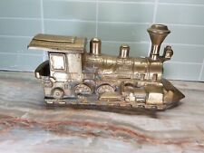 Old Brass Wood Stove Steam Locomotive Train Humidifier picture