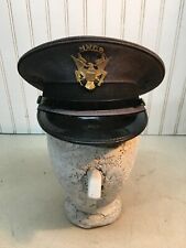 Vintage Marine Wing  Communications Services Pilot Hat with American Eagle Pin picture