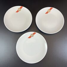 Set of 3 Vintage TWA Airlines Rego 6” Desert Bread Plates picture