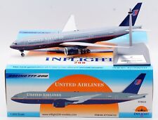 INFLIGHT 1:200 UNITED GREY TOP Boeing 777-200 Diecast Aircraft Jet Model N786UA picture