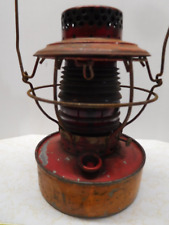 Vintage Red Lens Handlan Kerosene Lamp picture