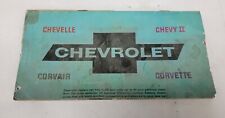 1966 Chevrolet Corvette Chevelle  Chevy II Options Accessories sales brochure gm picture