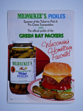 Milwaukee's Bread & Butter Pickles Green Bay Packers Original VTG 97 Print Ad picture