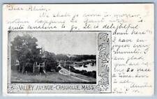 1904 CRAIGVILLE MASSACHUSETTS VALLEY AVENUE TO MONTELLO BROCKTON MASS POSTCARD picture