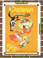 METAL SIGN - 1960 Caribbean BWIA - British West Indian Airways - 10x14 Inches picture