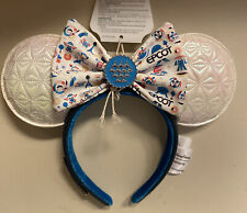 Disney Epcot Re-Imagined Spaceship Earth Loungefly Minnie Ears Headband NEW picture